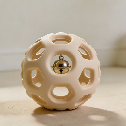 Minimalist Hollow Bell Ball for Dogs & Cats | Safe Interactive Chew Toy