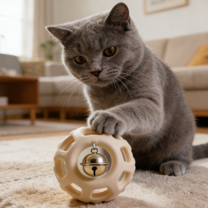 Minimalist Hollow Bell Ball for Dogs & Cats | Safe Interactive Chew Toy