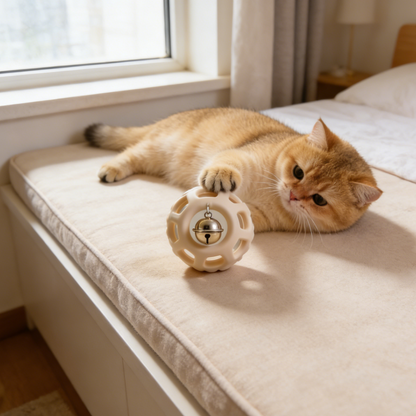 Minimalist Hollow Bell Ball for Dogs & Cats | Safe Interactive Chew Toy